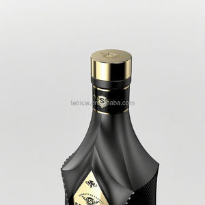 ברנדי טקילה רוח וודקה בהתאמה אישית וודקה כחול בקבוק זכוכית 500 מ "ל 750 1000 מ" ל קופסת מתנה וויסקי עם מכסה בורג - Product Image 3