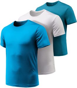 Camiseta Deportiva de Manga Corta para Hombre, de Secado Rápido, Transpirable, de Color Sólido, para Gimnasio - Product Image 2