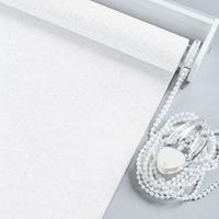 Stores à enroulement modernes de qualité supérieure pour bureau à domicile, avec texture scintillante à perles et corde, filtrant la lumière et ignifuges