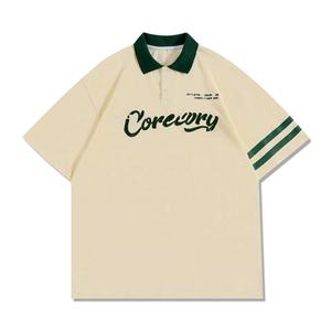 เสื้อโปโลผ้าฝ้ายผู้ชายสำหรับผู้ชายเสื้อโปโลกอล์ฟพิมพ์โลโก้ตามสั่ง - Product Image 2