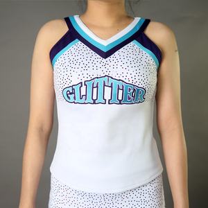 Uniforme de Animadoras Personalizable para Niñas, Conjunto Deportivo Juvenil, Cómodo, 100% Poliéster, para Entrenamiento y Presentaciones - Product Image 1