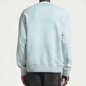 Men's Oversized <b>Crew</b> <b>Neck</b> <b>Sweatshirt</b> Solid Light Blue 100% Cotton Knitted Casual Pullover Autumn Wear wholesale rate - Product Image 3