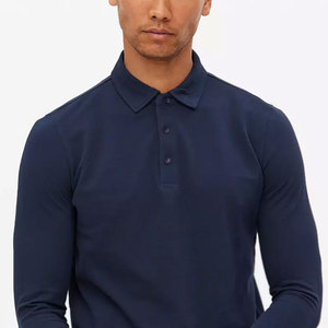 Venta directa de fábrica Camisas de manga larga de punto de tamaño personalizado para hombres Camisas de manga larga de punto de alta calidad para hombres - Product Image 5