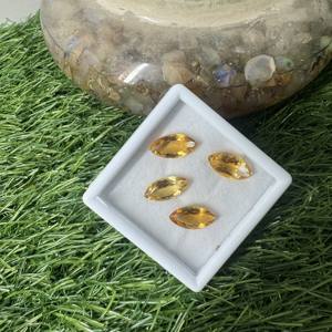 Citrine naturelle taillée en marquise, pierre en vrac de couleur C1 pour la fabrication de bijoux - Product Image 5