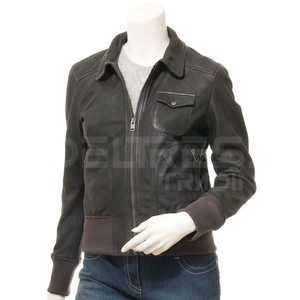 Venta al por mayor de calidad superior de las mujeres de bombardero chaqueta de cuero de la motocicleta transpirable Auto Racing Wear para la motocicleta del equipo personalizable - Product Image 1