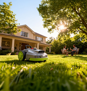 Cortador de Grama Robô Lopkin L1600 Sem Fio Perimetral RTK, Cortador de Grama Robótico com Visão, Mapeamento Assistido por IA, Liberdade no Jardim, Vida Inteligente - Product Image 5