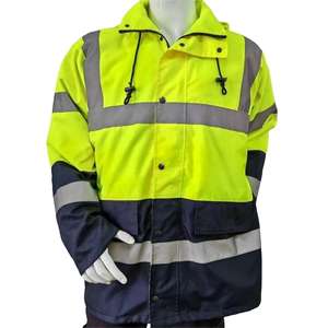Ropa de trabajo de invierno impermeable uniforme chaqueta de seguridad de alta visibilidad para hombres FOB chaqueta de seguridad de Bangladesh chaqueta reflectante - Product Image 2