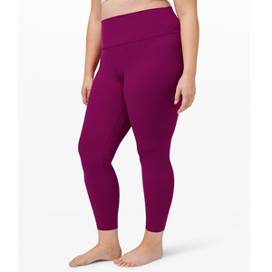 Femmes taille haute solide sans couture Gym entraînement Fitness Legging nouveau Design XL Spandex Leggings - Product Image 4