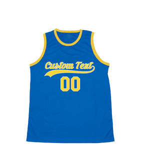 Maillots de basket-ball réversibles personnalisés avec logo d'équipe brodé, nom/n° imprimé, tissu 100 % polyester, faible MOQ - Product Image 1