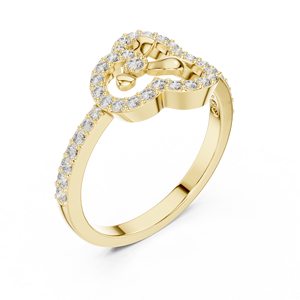 <b>Adjustable</b> 10K Sterling <b>Silver</b> Open <b>Ring</b> for Women With Diamond Elegant and Stylish Jewelry - Product Image 5