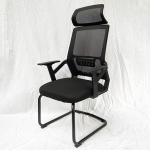Chaise de bureau ergonomique en maille avec appui-tête réglable pour la maison, le bureau, l'atelier, la chambre - Product Image 4
