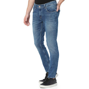 Marque privée 2025 Meilleures ventes Jeans légers pour hommes Style décontracté uni Respirant Élégant Pantalon 100% biologique Été Automne - Product Image 2