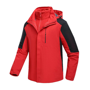 Chaqueta exterior de bloqueo de color con colores contrastantes a prueba de viento y carcasa dura impermeable para montañismo - Product Image 1