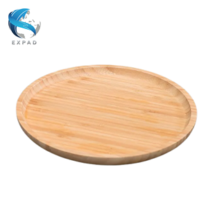 Elegante plato de madera prensada de bambú para comedor - Product Image 6