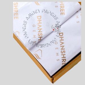 Personalized Tissue Paper for Gifts Custom Design Branded Logo Eco Kraft & White Options Durable Wrapping Paper for Wedding - Product Image 5
