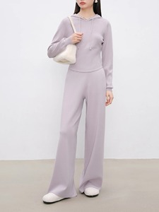 2026Nouvel ensemble deux pièces printemps-automne pour femmes, niche, couleur unie simple et à la mode et mignon, adapté aux sports et aux fêtes - Product Image 3