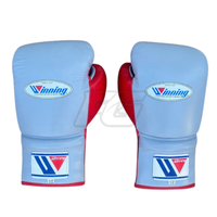 Guantes de Boxeo Profesionales Personalizados de Cuero con Cierre de Cordones Ligeros de Secado Rápido para Pedidos al por Mayor