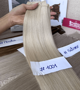 วิกผมคนผมต่อแบบตรง #1001สีอัจฉริยะผมทอผมคนจากเวียดนาม - Product Image 1