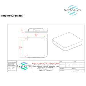Nhỏ gọn băng rộng RFID Antenna 860 MHz đến 960 MHz Thông tư phân cực (CP) cho đài phát thanh nhận dạng tần số, Việt Nam - Product Image 4