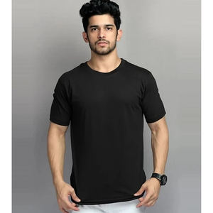 T-shirt surdimensionné en coton biologique tricoté de haute qualité pour hommes, doux, léger, respirant, écologique, décontracté pour tous les jours - Product Image 4