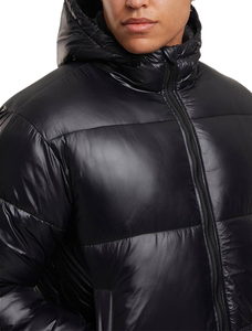 Chaqueta Acolchada de Invierno para Hombre, Estilo Casual, 100% Poliéster, con Cierre Frontal, Abrigo Térmico con Relleno de Burbujas - Product Image 4