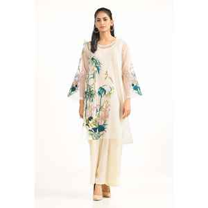 Camisa WGK-RSW-DE-1977 con Estampado Floral, Bordada en Seda Cruda, Prenda de Moda Hecha a Mano - Product Image 5