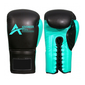 Gant de boxe MMA de haute qualité avec logo personnalisé en cuir à lacets 12oz 14oz 10oz sac lourd gants de boxe pour entraînement de boxeur - Product Image 5