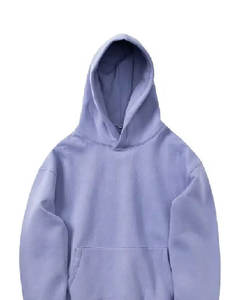 Sudaderas lisas con estampado de serigrafía bordada con logotipo personalizado para hombre, sudaderas con capucha y sudaderas de talla grande, tela de lana de algodón 100% - Product Image 4