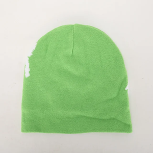 หมวกบีนนี่ปักลายกะโหลกอะคริลิคสำหรับทั้งชายและหญิงหมวกถักย้อมสีแบบกำหนดเองสำหรับการเดินทาง - Product Image 4