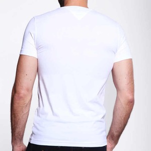 เสื้อยืดผู้ชายใหม่ทรงหลวมและใส่สบายไซส์ใหญ่แขนห้าหมุนมีฮู้ด