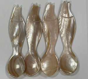 Design élégant Cuillère en nacre réutilisable de haute qualité Vaisselle durable - Product Image 2