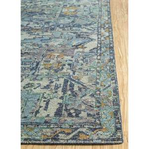 พรมขนสัตว์ถักมือเออร์เบ คลาสสิค บลู ขนาด 9x12 ฟุต ลายเหรียญตรา สำหรับตกแต่งบ้าน ห้องนั่งเล่น หรือทางเดิน-GS-1068 (CS-01) - Product Image 4