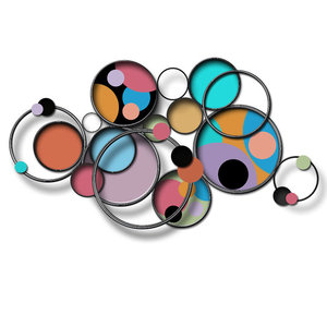 Vente en gros de nouvelle horloge murale suspendue de luxe Articles ménagers décoratifs Art mural en fer et métal Fabricant et exportateur en gros de l'Inde - Product Image 1