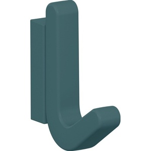 HEWI Single <b>Hook</b> 477 Matt TPU Elastic <b>Plastic</b> Aquamarine Blue 68mm Wall Mount - Product Image 1