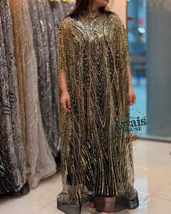 Vestido de Novia de Tul con Bordado de Lujo y Cuentas, Estilo Princesa, Cintura Imperio, Línea A, Largo hasta el Suelo, Flores, Perlas, Cristales, Incorporado - Product Image 2