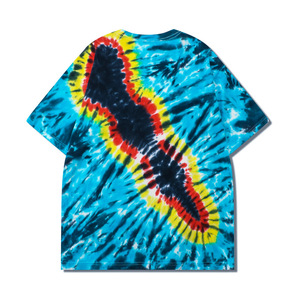 Tie Dye camiseta en blanco Tie And Dye camisa de talla grande Tie Dye camiseta para hombres - Product Image 3