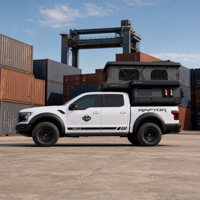 Camper pour camionnette avec cuisine, salle de bain et douche, adapté aux 4x4, camping tout-terrain pour pick-up, camping-cars tout-terrain