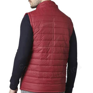 Slim Fit Nouvel Article Offre Spéciale Hommes Puffer Gilet 100% Polyester Nouveau Style Gilet Imperméable Avec Poche À Fermeture Éclair - Product Image 3