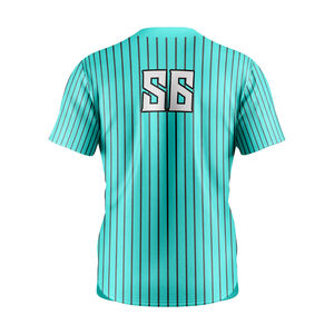 Ensembles d'uniformes de baseball en polyester léger de la meilleure conception, uniformes de baseball respirants personnalisés avec impression de logo, vente à chaud - Product Image 6