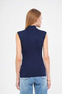 Cuello alto Sin mangas Cuerpo de viscosa Slim Fit Casual Relax y ropa interior elegante con función Anti-Pilling - Product Image 6