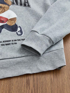 ชุดวอร์มพิมพ์ลายวินเทจแบบสั่งทำพิเศษ เนื้อผ้าฝ้ายน้ำหนักเบา 400 GSM ทรงหลวม สไตล์โอเวอร์ไซส์ พร้อมฮู้ดและกางเกงจ็อกเกอร์ ชุดลำลองสำหรับฤดูหนาวสำหรับผู้ชาย - Product Image 6