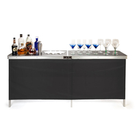 Petit comptoir de bar mobile pliable et portable pour les fêtes