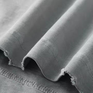 Camisetas coloridas de lavado ácido de talla grande para hombre de la mejor calidad, camisetas personalizadas de algodón pesado desgastadas por el sol, camisetas de lavado ácido para hombre - Product Image 2