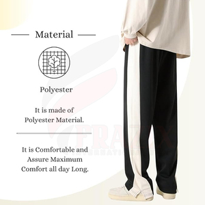 Manufacturer's Best Cotton Men's Casual Sweatpants Mid Waist New Style Custom Design Straight Pattern Private Label Use - Product Image 4