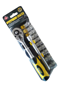 Set di chiavi a bussola e accessori da 12 pezzi 1/4" (Mota EK410) - Product Image 1