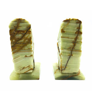 Sujetalibros de decoración de mesa de resina con diseño de mármol de ónix personalizado al por mayor 20-25 días de entrega a Pakistán muebles de oficina especiales - Product Image 3