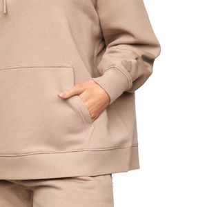 Mujeres de alta calidad de algodón de gran tamaño personalizado Sweatsuit ligero en blanco personalizado pantalones de chándal y Sudadera con capucha conjuntos al por mayor - Product Image 5