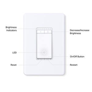 Interruptor de atenuación inteligente 1st Matter de TPLink Tapo de un solo polo S505D - Product Image 5