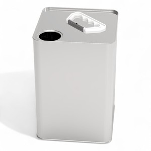 Lata cuadrada 5L Contenedor de metal más delgado 158x158x235mm 5 LT - Product Image 1