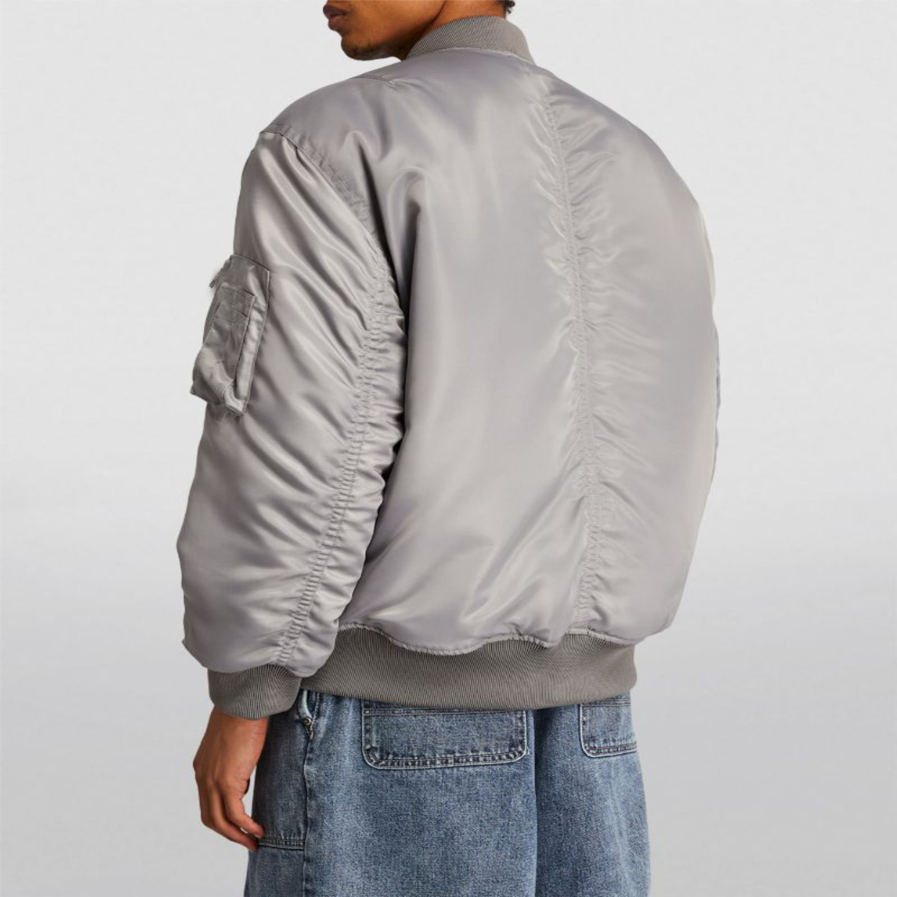 ★OY★DOUBLE PLEATS BOMBER JACKET-GREY★正規品/韓国直送料込 DHgate.com:Womens Grey Bomber Jacket: Stand-up Collar, Long